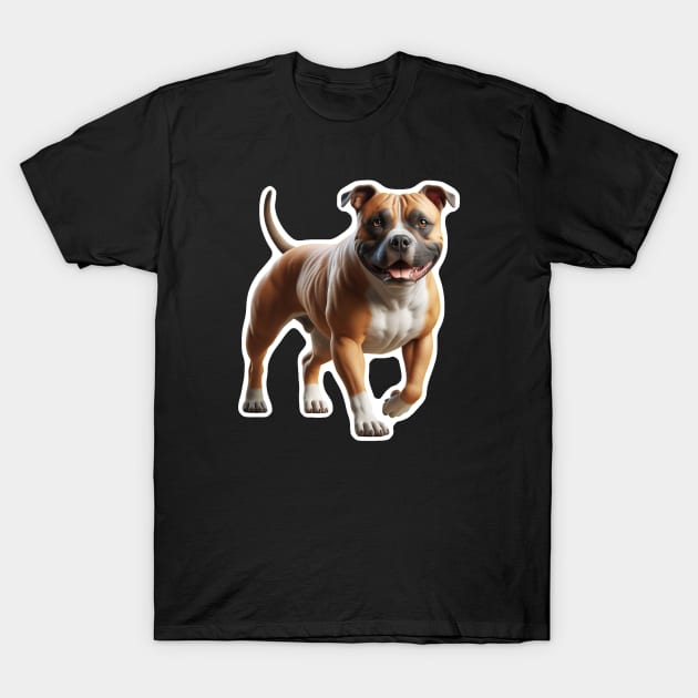 American Staffordshire Terrier T-Shirt by millersye